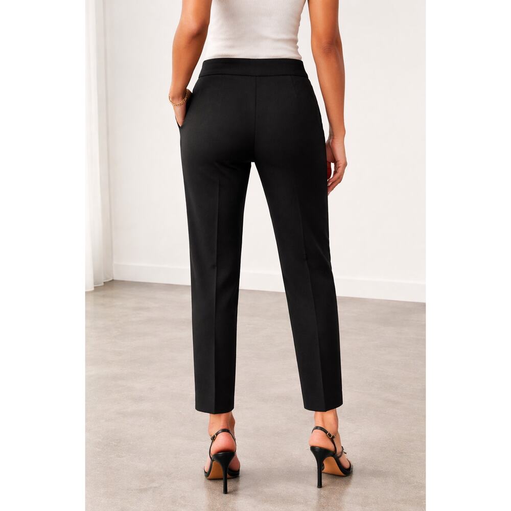 Ralph Lauren Classic Black Pants Womens Size 10 Preppy Corporate Office Capsule - Picture 2 of 4